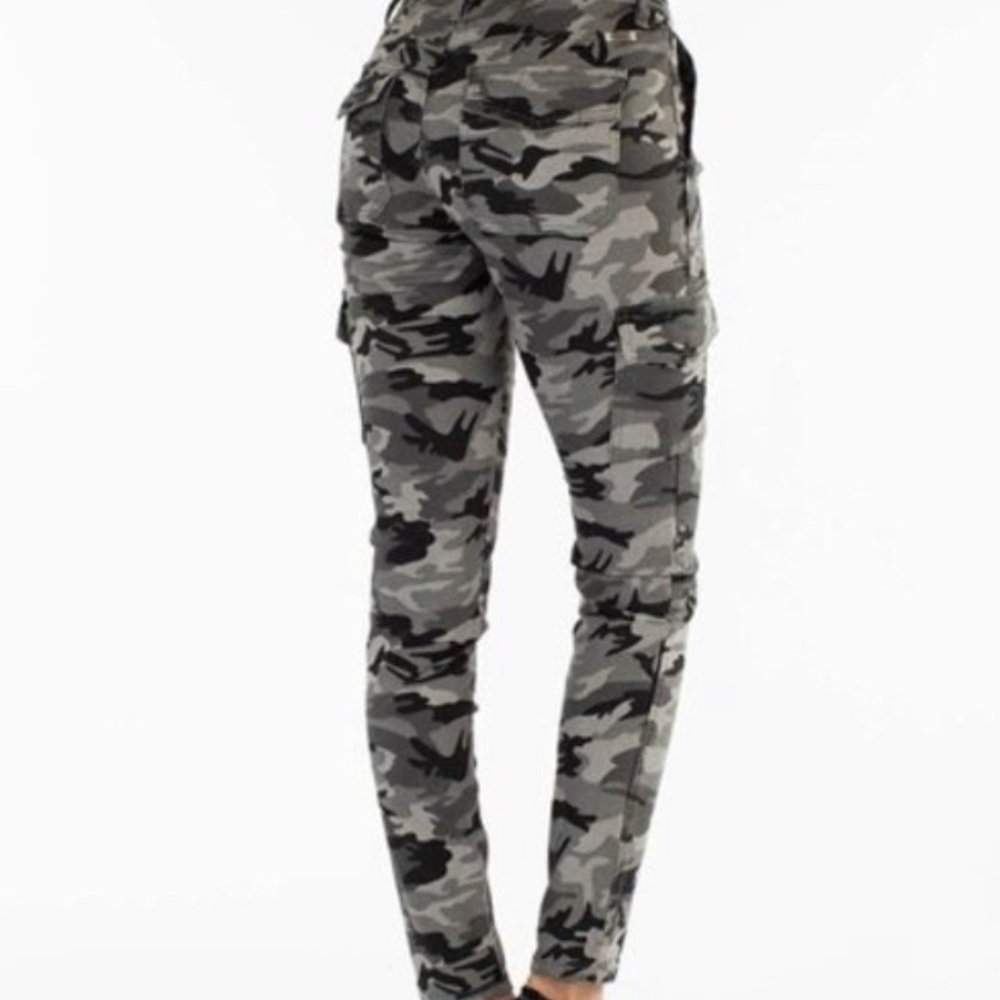 KanCan Denim Camouflage Cargo Pants